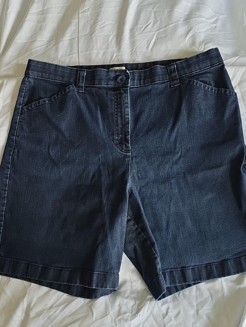L.L. Bean Women's Dark Blue Denim Shorts